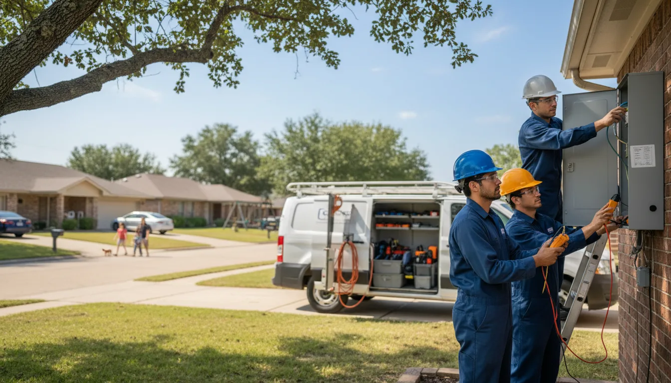 Certified electrician providing emergency electrical services in Bureau, IL